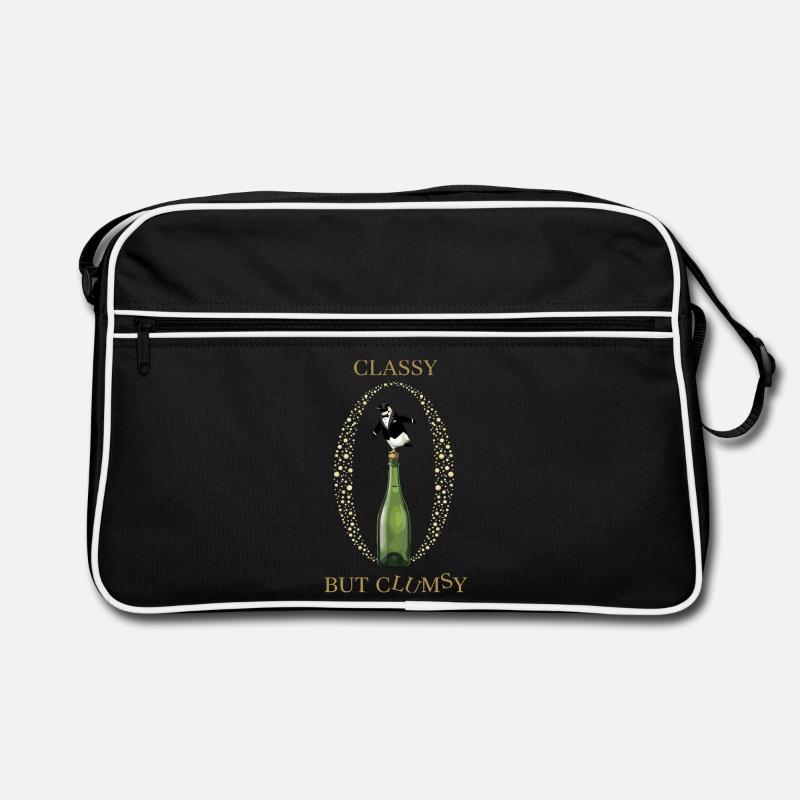 Classy Clumsy Pinguin Retro Tasche
