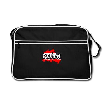 Berlin - Retro Bag - black/white - Front
