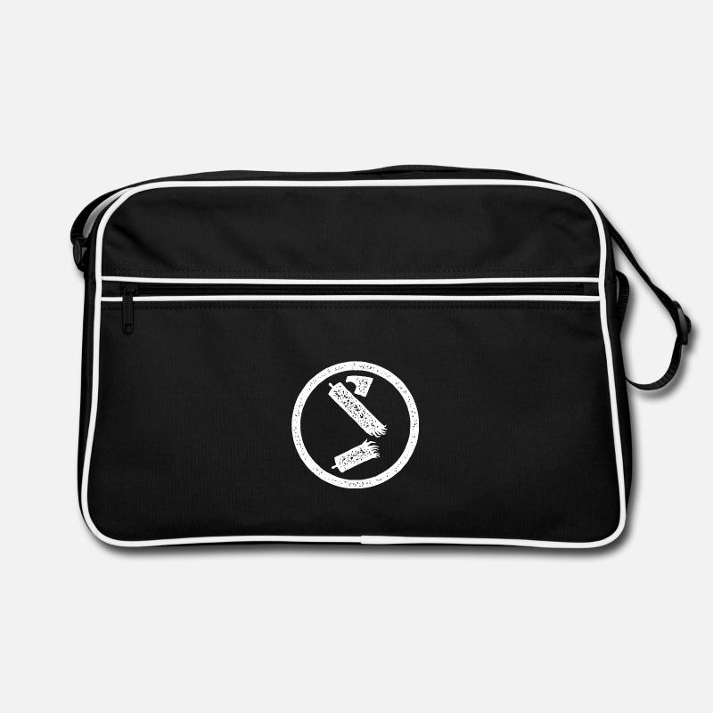 Antifa Symbol Beam Destroyed Retro Bag