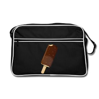 Eis - Retro Tasche - Schwarz/Weiß - Vorne