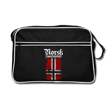 (Trve) Black Metal norvégien - Norsk Svartmetall - Sac Retro - noir/blanc - Devant
