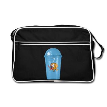 Plastic Free - Retro Bag - black/white - Front