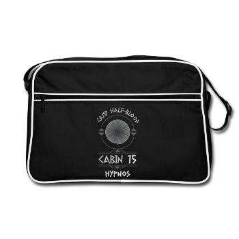 Cabin #15 in Camp Half Blood, Child of Hypnos - Retro Bag - black/white - Front