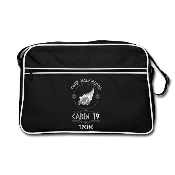 Cabin #19 in Camp Half Blood, Child of Tyche - Retro Bag - black/white - Front
