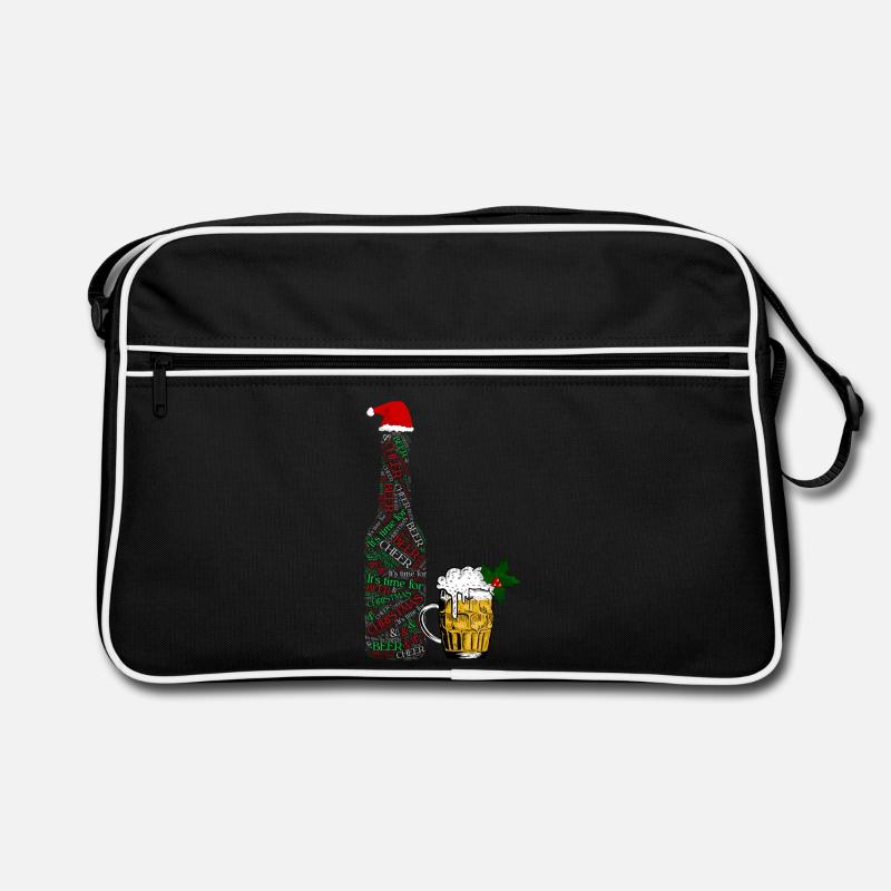 Festive Beer Bottle Retro Bag