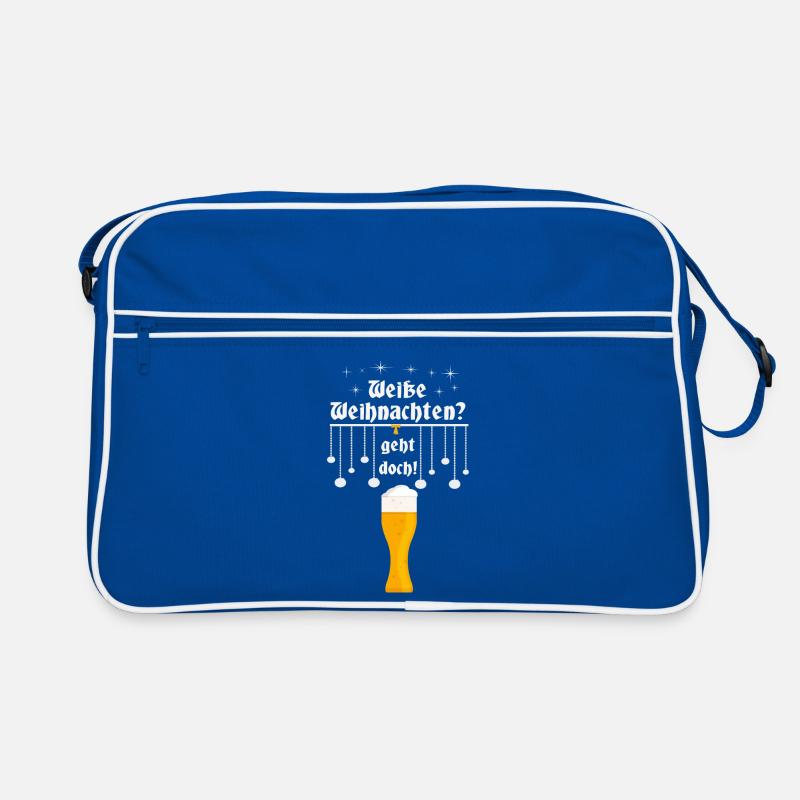 Weiße Weihnachten Retro Tasche