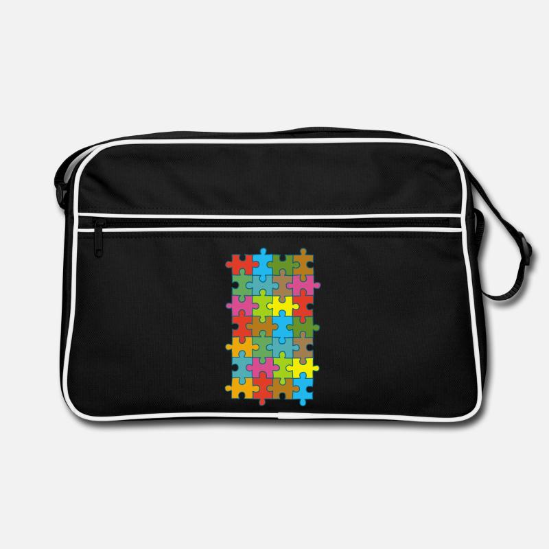 Puzzle multicolore Sac Retro