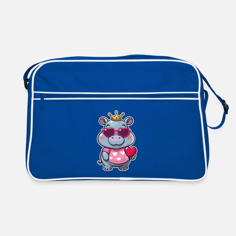 Nilpferd Retro Tasche