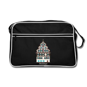 Memmingen, Schwaben, Bayern, Germany - Retro Bag - black/white - Front