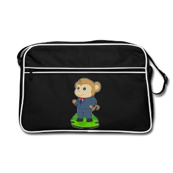 Costume de mariage Monkey Groom - Sac Retro - noir/blanc - Devant
