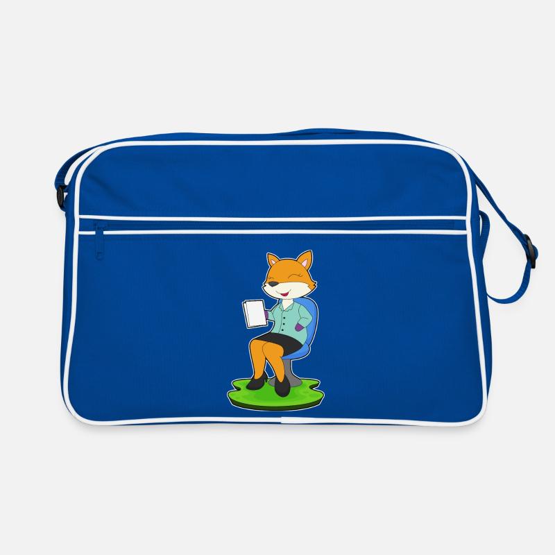 Fuchs Sekretärin Notiz Retro Tasche