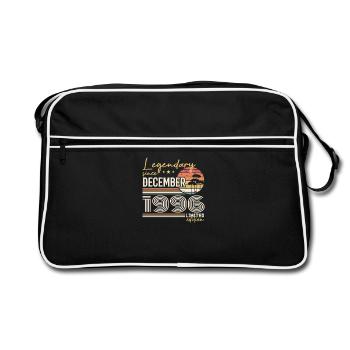 Dezember 1996 Geschenk zum 29-jährigen Jubiläum - Retro Tasche - Schwarz/Weiß - Vorne