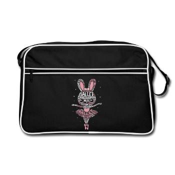 Chorégraphie de ballet Musique Rhythm Bunny pour - Sac Retro - noir/blanc - Devant