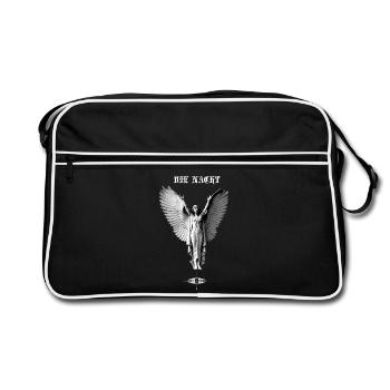 ''Die Nacht'' (La nuit) - Hard techno rave outfit - Sac Retro - noir/blanc - Devant
