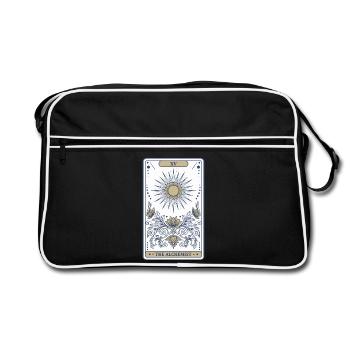 Spirituality XV The Alchemist Sacred Geometry - Retro Bag - black/white - Front