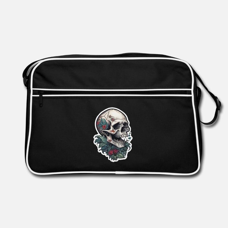 Tattoo Print Skull Design Retro Tasche