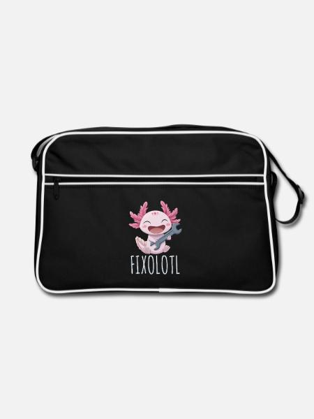 Mechanic of the Deep - Retro Bag - black/white - Front