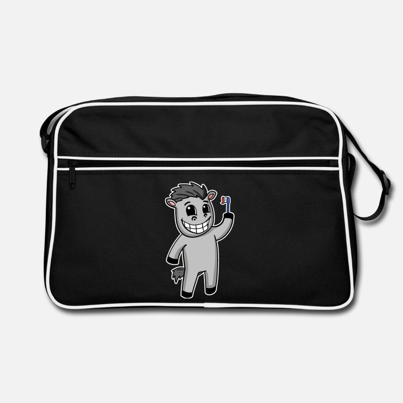 Cheval avec brosse à dents Sac Retro