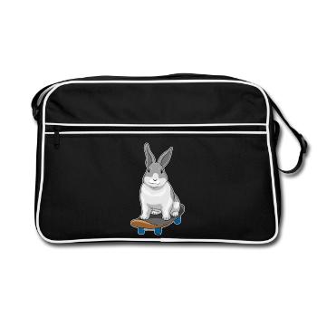 Rabbit Skater Skateboard - Sac Retro - noir/blanc - Devant