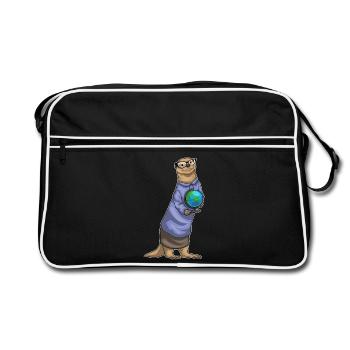 Otter Story Teacher School - Retro Bag - black/white - Front
