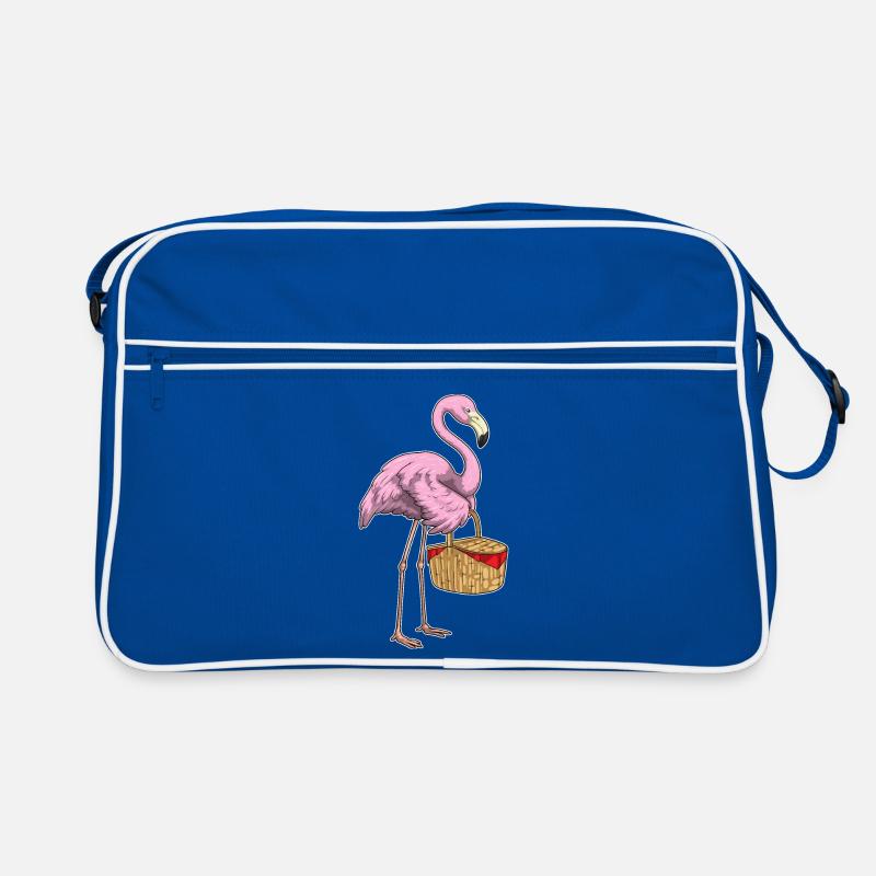 Flamingo Picknick Korb Retro Tasche