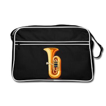 Tuba Graphique - Sac Retro - noir/blanc - Devant