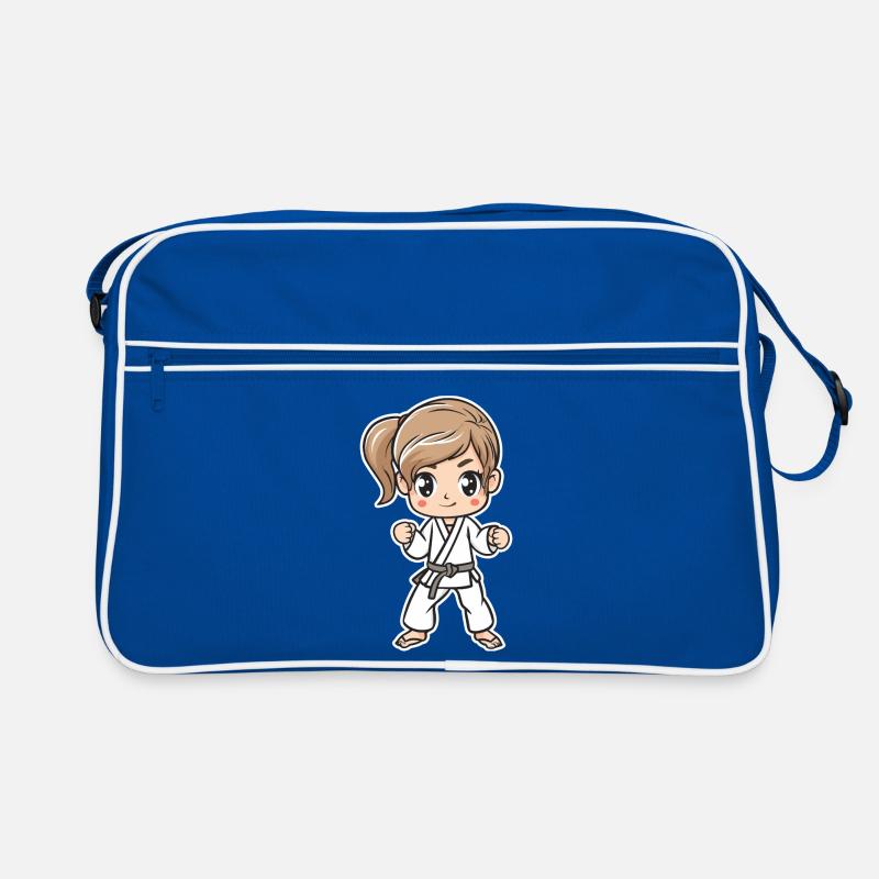 Karate Mädchen Comic Retro Tasche
