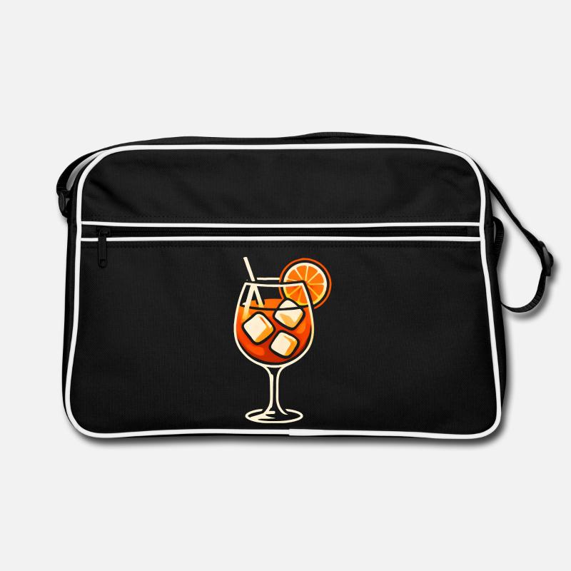 Party Spritz Glas Geschenkidee Retro Tasche