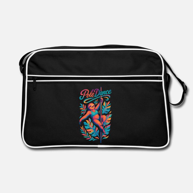 Pole Dance Sloth Pole Dancer Funny Gift Retro Bag