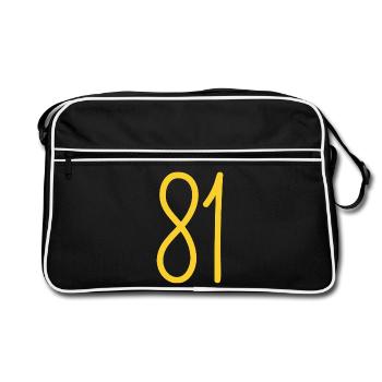 81 - Sac Retro - noir/blanc - Devant