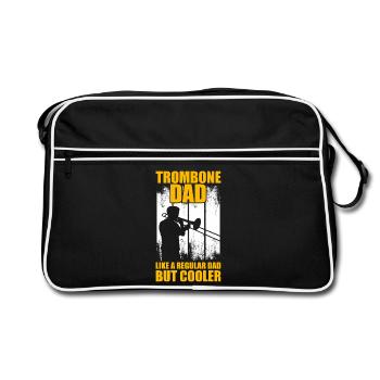 Père tromboniste Tromboniste Tromboniste - Sac Retro - noir/blanc - Devant