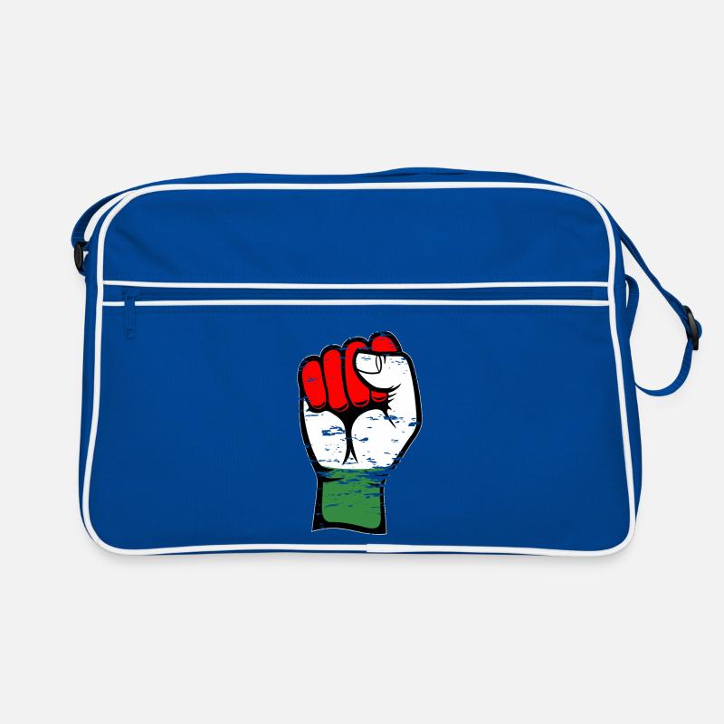 Poing du drapeau de la Hongrie utilisé Sac Retro