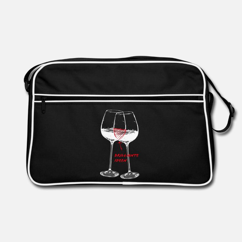 Weingläser- brilliante Ideen Retro Tasche