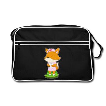 Infirmière Fox - Sac Retro - noir/blanc - Devant