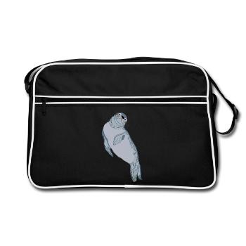 Sceau d’étanchéité - Sac Retro - noir/blanc - Devant