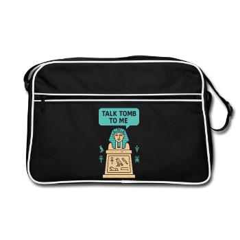 Pharaoh Archaeology in Ancient Egypt - Retro Bag - black/white - Front