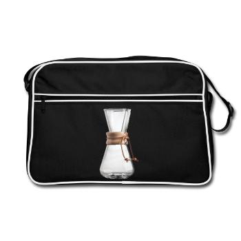 Chemex Design Carafe Verser Verre Sur Café Prêt - Sac Retro - noir/blanc - Devant