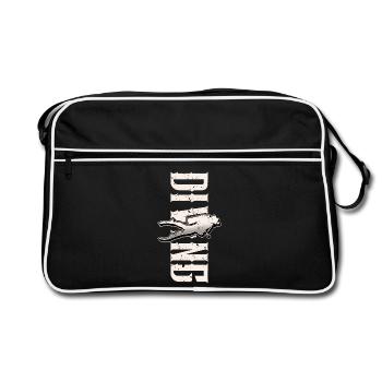 Plongeurs plongeurs - Sac Retro - noir/blanc - Devant
