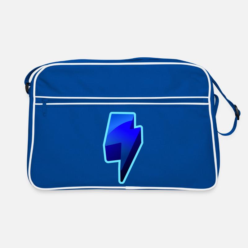 NeonBlitz Lightning Graphique Bleu Sac Retro