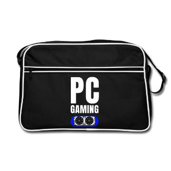 Emblème du GPU de jeu PC - Sac Retro - noir/blanc - Devant