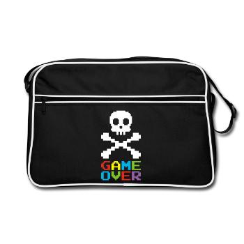 Fin de partie - Sac Retro - noir/blanc - Devant