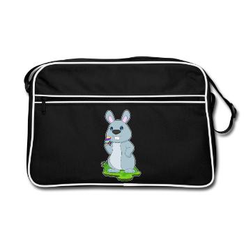 Popsicles lapin - Sac Retro - noir/blanc - Devant