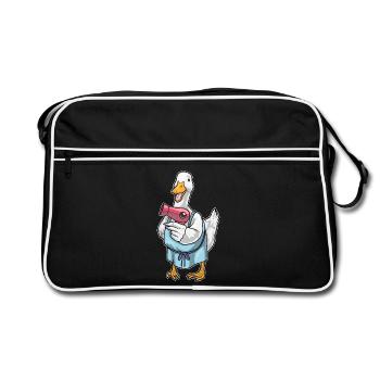 Sèche-cheveux Duck Hairdresser - Sac Retro - noir/blanc - Devant