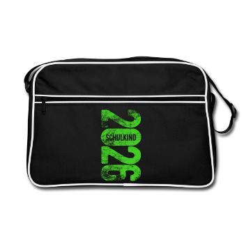 School Child 2026 - School Enrollment - First Grade - Retro Bag - black/white - Front