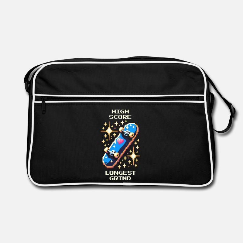 Meilleur score : Grind le plus long | Skateboard Sac Retro