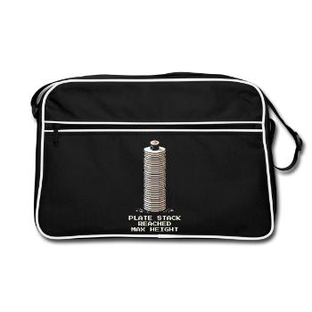Plate Stack Maximum | Running Sushi - Retro Bag - black/white - Front