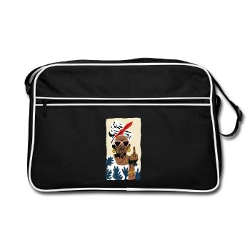 Naughty Grandmother Street Style - Retro Bag - black/white - Front
