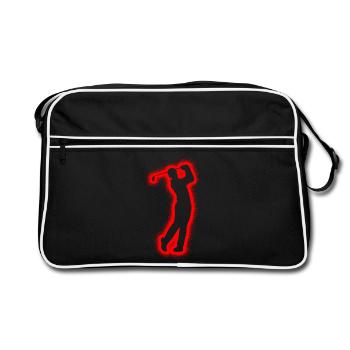 Golfeurs Golfeurs Golfeurs Garçons Golf Hommes Golf - Sac Retro - noir/blanc - Devant