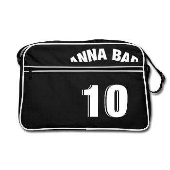 Ann Bar Team Allemagne - Sac Retro - noir/blanc - Devant