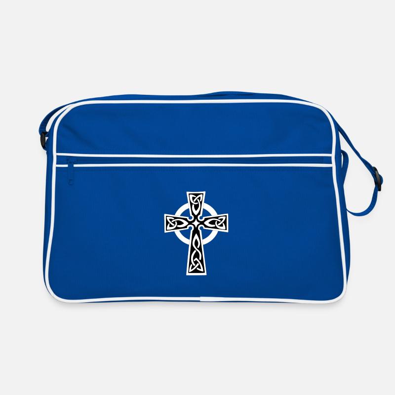Celtique blanche ou croix celtique Sac Retro